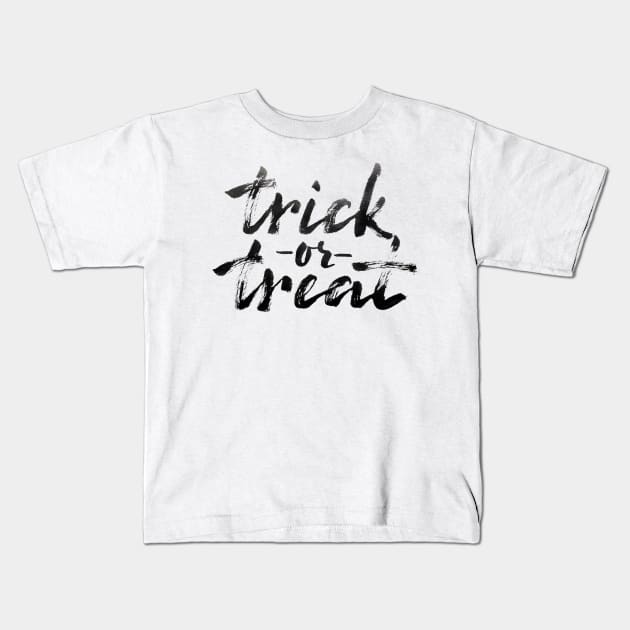 Trick or Treat Kids T-Shirt by Ychty